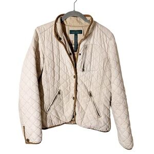 LRL Ralph Lauren Jeans Co. Quilted Snap Front Jacket Size M Women's